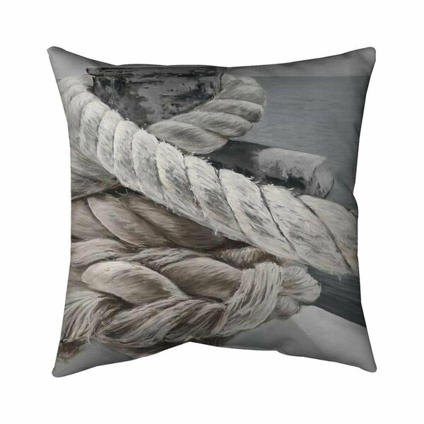 Fondo 20 x 20 in. Twisted Boat Rope-Double Sided Print Indoor Pillow FO2775565